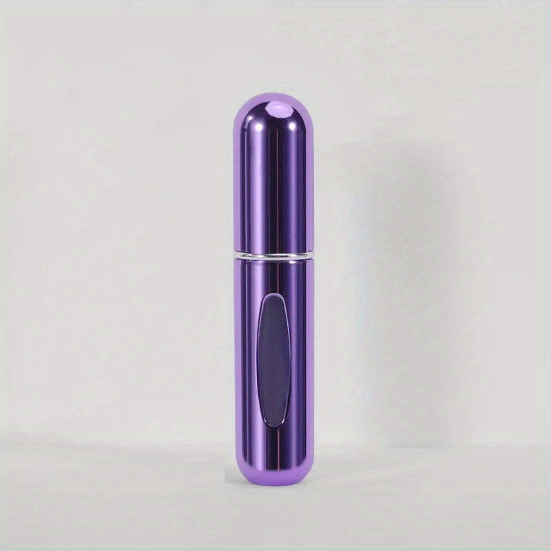 Mini Atomizzatore Profumo Portatile Ricaricabile – Flacone Spray in Alluminio per Viaggio, Multi-Colore, Senza Profumo, Design Compatto