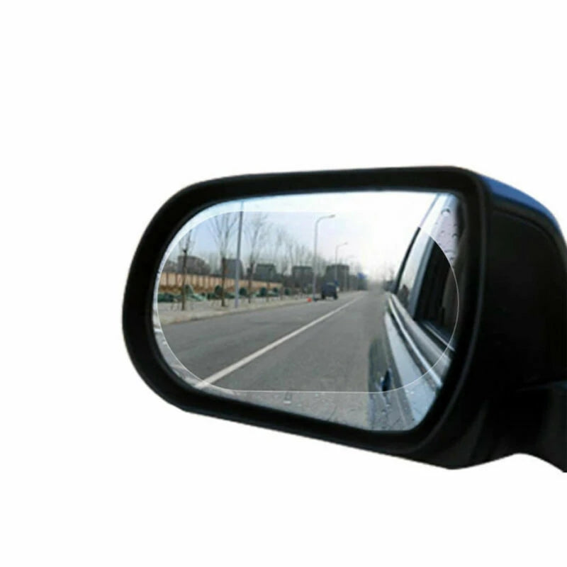 Set 2 folii transparente anti-ploaie pentru lentile spate auto – protecție impermeabilă, autocolant universal 100x145mm