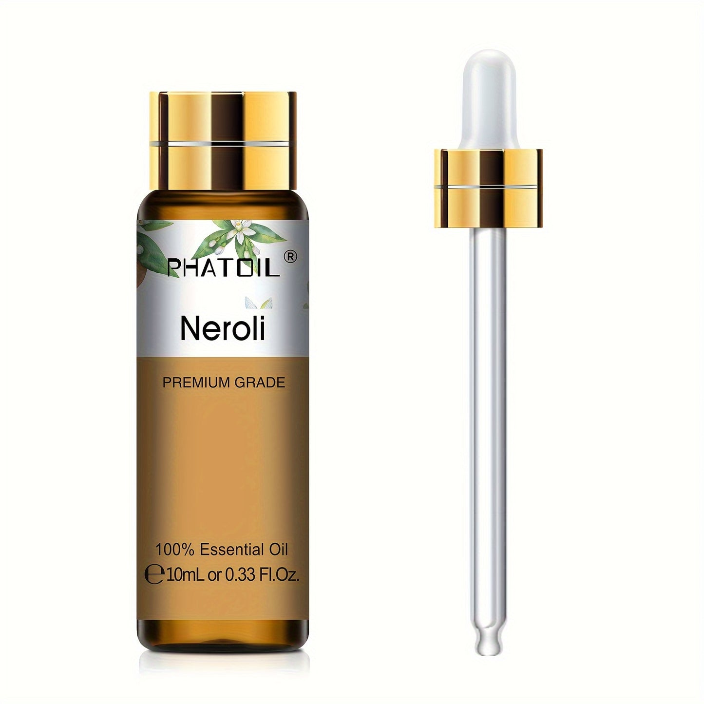 PHATOIL Olio Essenziale Puro 10ml – Aromaterapia, Rilassante e Rivitalizzante, Multiuso, Qualità Premium, Flacone Anti-UV a Prova di Perdite