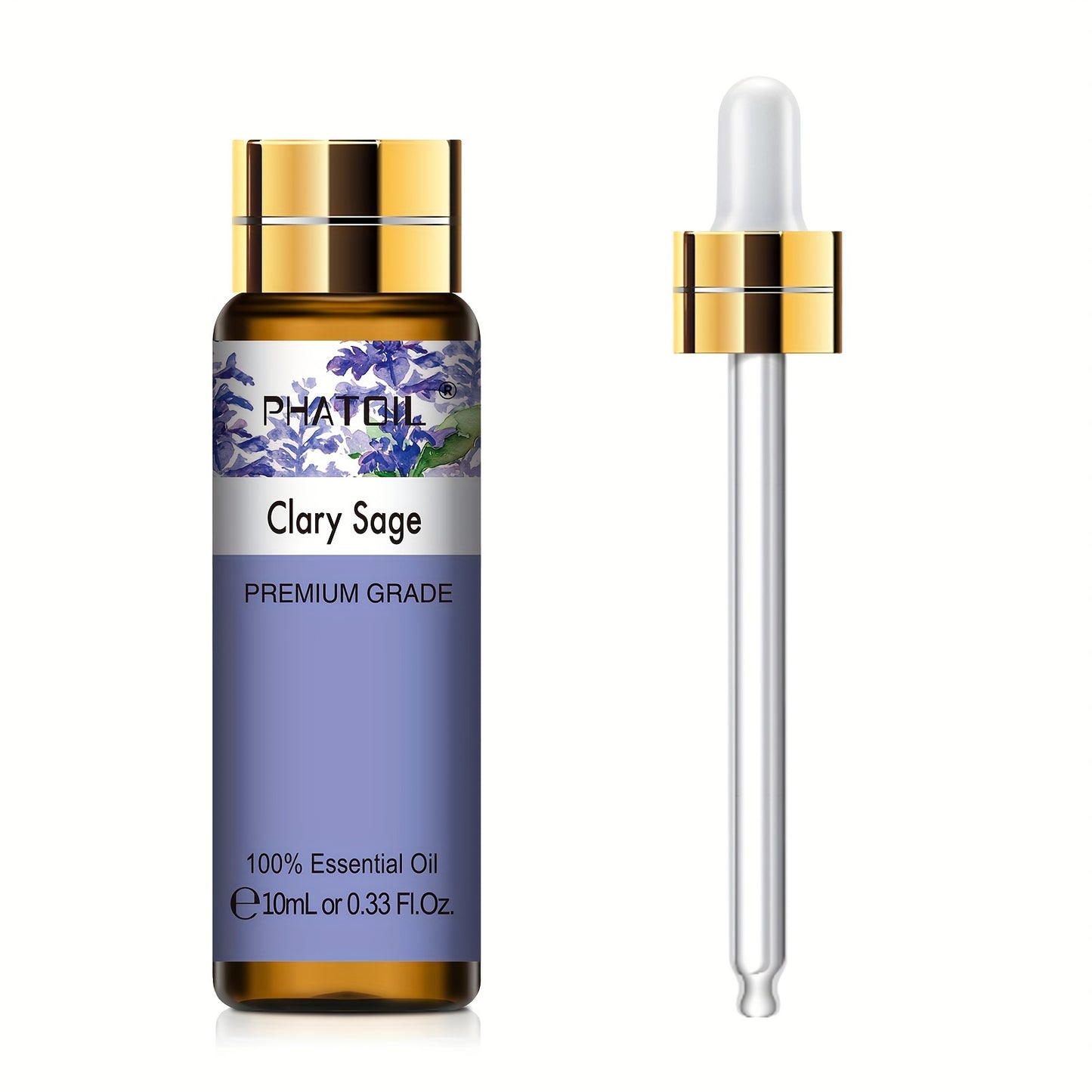 PHATOIL Olio Essenziale Puro 10ml – Aromaterapia, Rilassante e Rivitalizzante, Multiuso, Qualità Premium, Flacone Anti-UV a Prova di Perdite