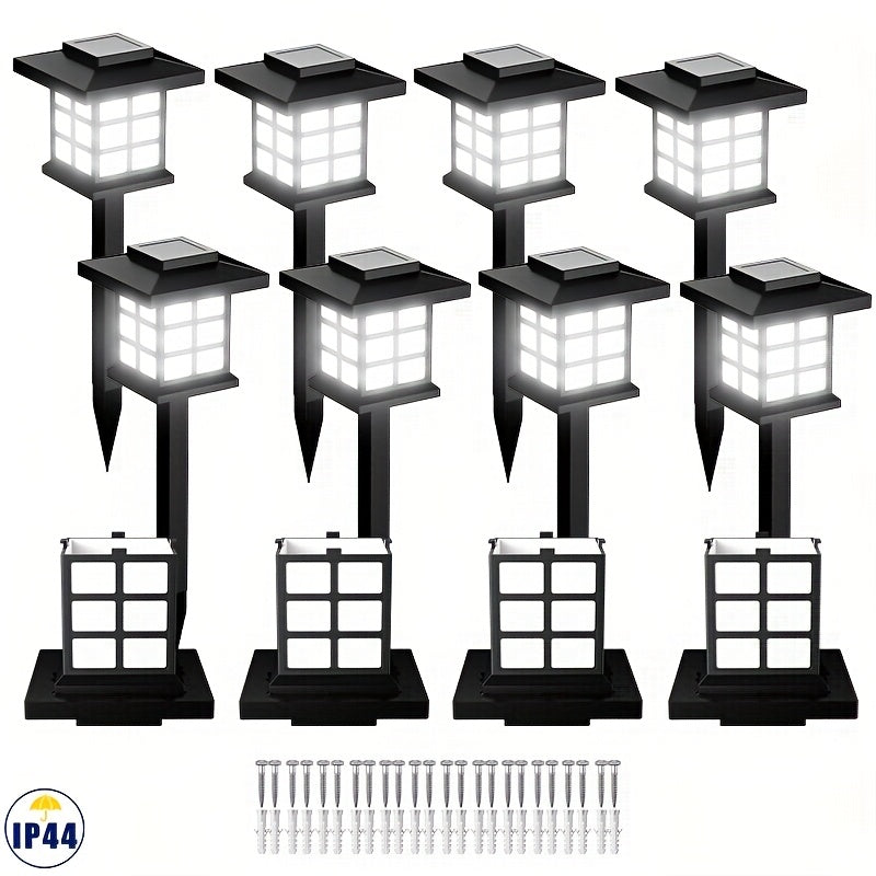 Solar Outdoor Path Lights – 24/12/6/2 Pack, Waterproof LED Landscape Lighting, 600mAh Long-Lasting Solar Garden Lights for Yard, Patio & Walkways