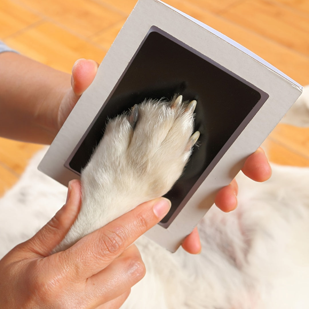 Set amprentă lăbuțe animale – 1 tampon cerneală + 2 carduri amprentă