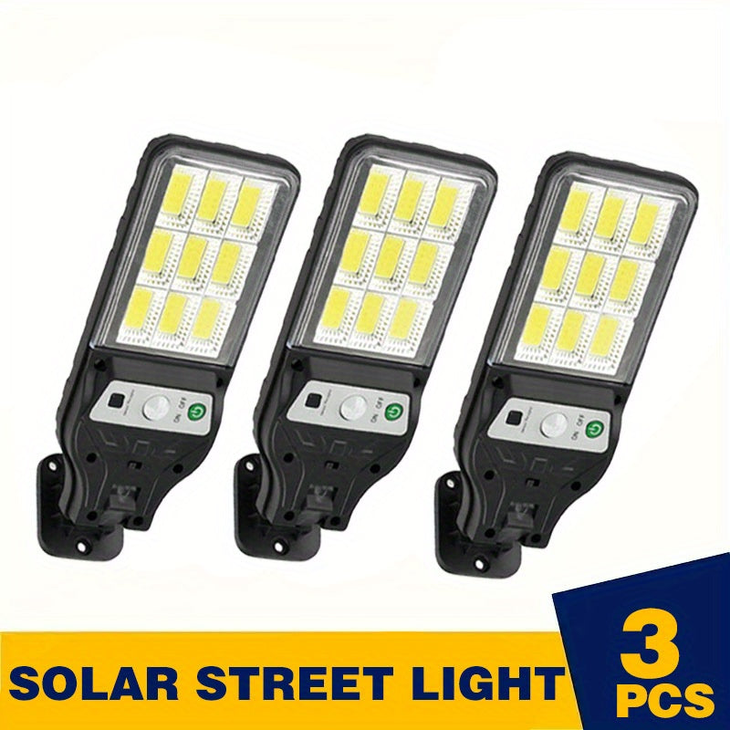 Lampă solară de exterior 1/2/3/4 bucăți, reîncărcabilă COB cu senzor de mișcare, LED inteligent pentru ziduri, terase, grădini, patio și balcoane