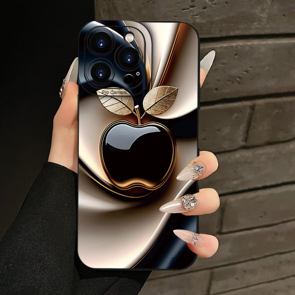 Husă TPU pentru iPhone cu design metalic – rezistentă la șocuri și căderi, cadou ideal pentru bărbați și femei, compatibilă cu iPhone 16, 15, 14, 13, 12, 11, XS, XR