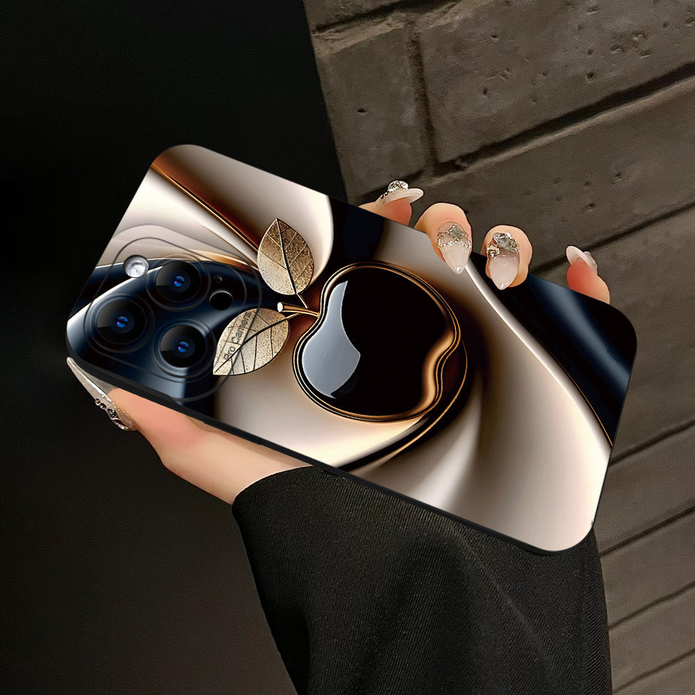Husă TPU pentru iPhone cu design metalic – rezistentă la șocuri și căderi, cadou ideal pentru bărbați și femei, compatibilă cu iPhone 16, 15, 14, 13, 12, 11, XS, XR