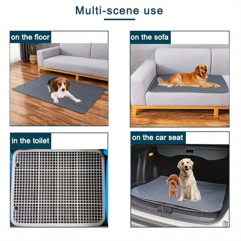 Covorașe absorbante lavabile și reutilizabile pentru animale – 4 straturi, antiderapante, ușor de curățat, pentru câini și pisici, interior și exterior
