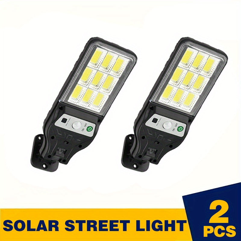 Lampă solară de exterior 1/2/3/4 bucăți, reîncărcabilă COB cu senzor de mișcare, LED inteligent pentru ziduri, terase, grădini, patio și balcoane