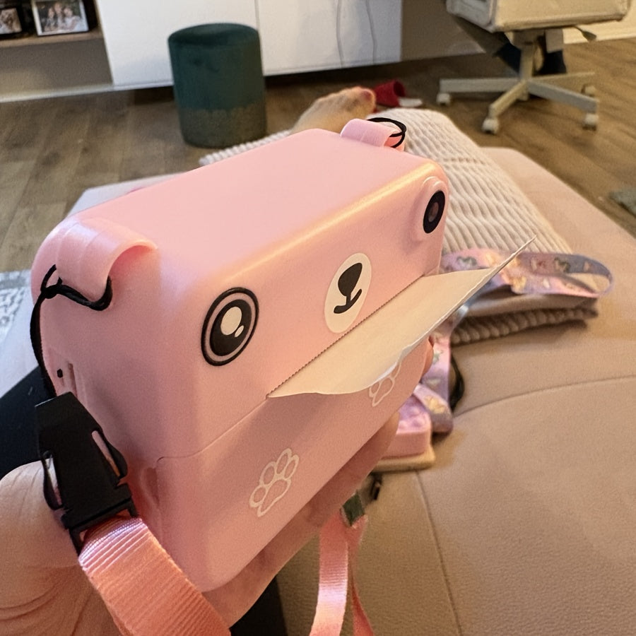 Fotocamera Istantanea per Bambini con 3 Rotoli di Carta – Registrazione Video HD, Stampante Portatile USB, Batteria Litio-Polimero, per Bambini 3-10 Anni, Regalo Compleanno/Natale (Viola/Blu/Rosa/Giallo Limone) – Educativa