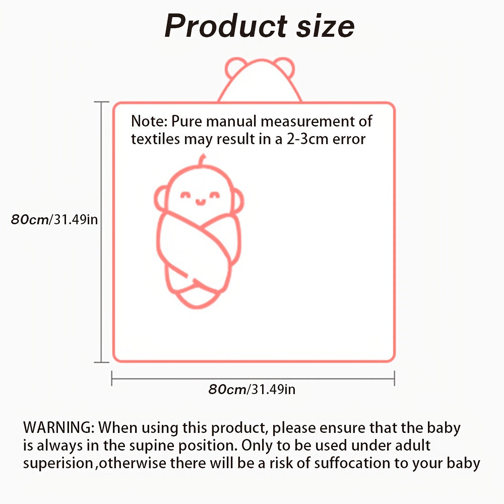 Prosop de baie pentru bebeluși cu glugă – capă drăguță din coral fleece, uscare rapidă, ideal pentru piscină, plajă și utilizare tot anul