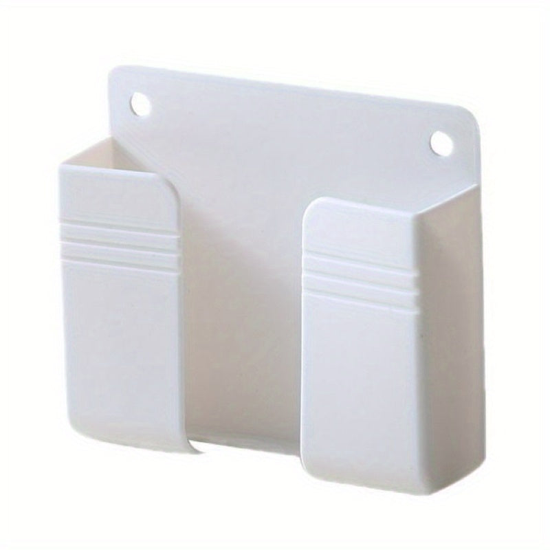 Porta Cellulare da Parete – Organizer Multiuso Senza Fori, Supporto per Telecomando, Scatola di Stoccaggio e Gancio per Ricarica