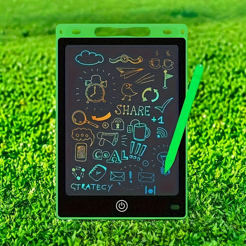 Tablet da Scrittura LCD 21,59 cm con Schermo Colorato e Stilo – Gioco Educativo, Batteria Inclusa, Strumento Interattivo di Apprendimento, Design Divertente e Resistente