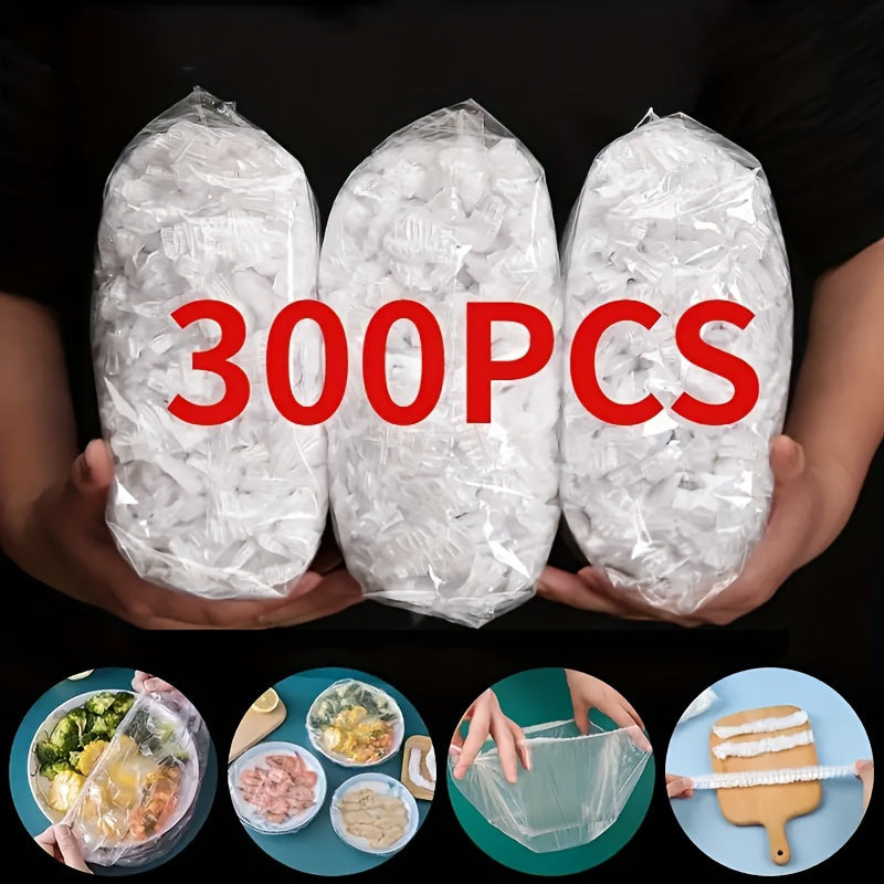 100 buc folie alimentară de unică folosință, extensibilă pentru boluri, farfurii, fructe și legume – folie transparentă pentru păstrarea prospețimii, anti-praf