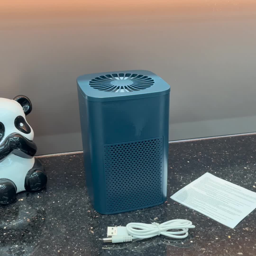 Purificatore d’Aria HEPA 2025 Modello 2025 – Ventola Integrata, USB, Silenzioso, Filtro Potenziato per Casa, Camera, Ufficio e Scrivania, Compatto e Affidabile