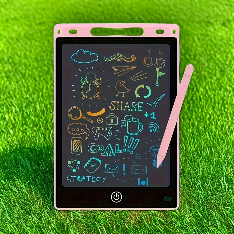 Tablet da Scrittura LCD 21,59 cm con Schermo Colorato e Stilo – Gioco Educativo, Batteria Inclusa, Strumento Interattivo di Apprendimento, Design Divertente e Resistente