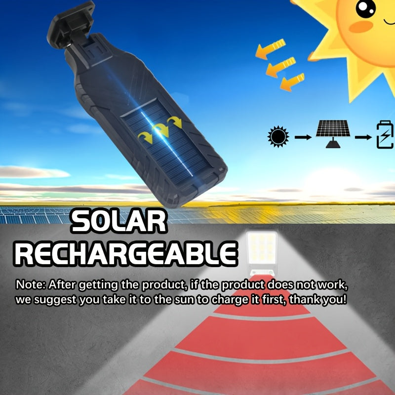 Lampă solară de exterior 1/2/3/4 bucăți, reîncărcabilă COB cu senzor de mișcare, LED inteligent pentru ziduri, terase, grădini, patio și balcoane