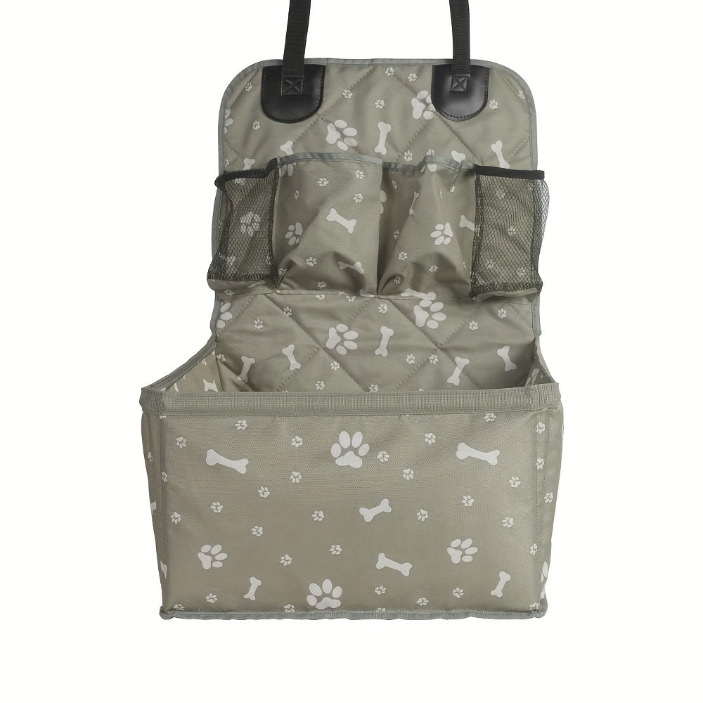 PetSafe & Travel Essentials – Cesto Auto per Cani in Poliestere, Resistente ai Graffi, con Tasche Laterali e Copertura Cintura di Sicurezza per Trasporto Sicuro