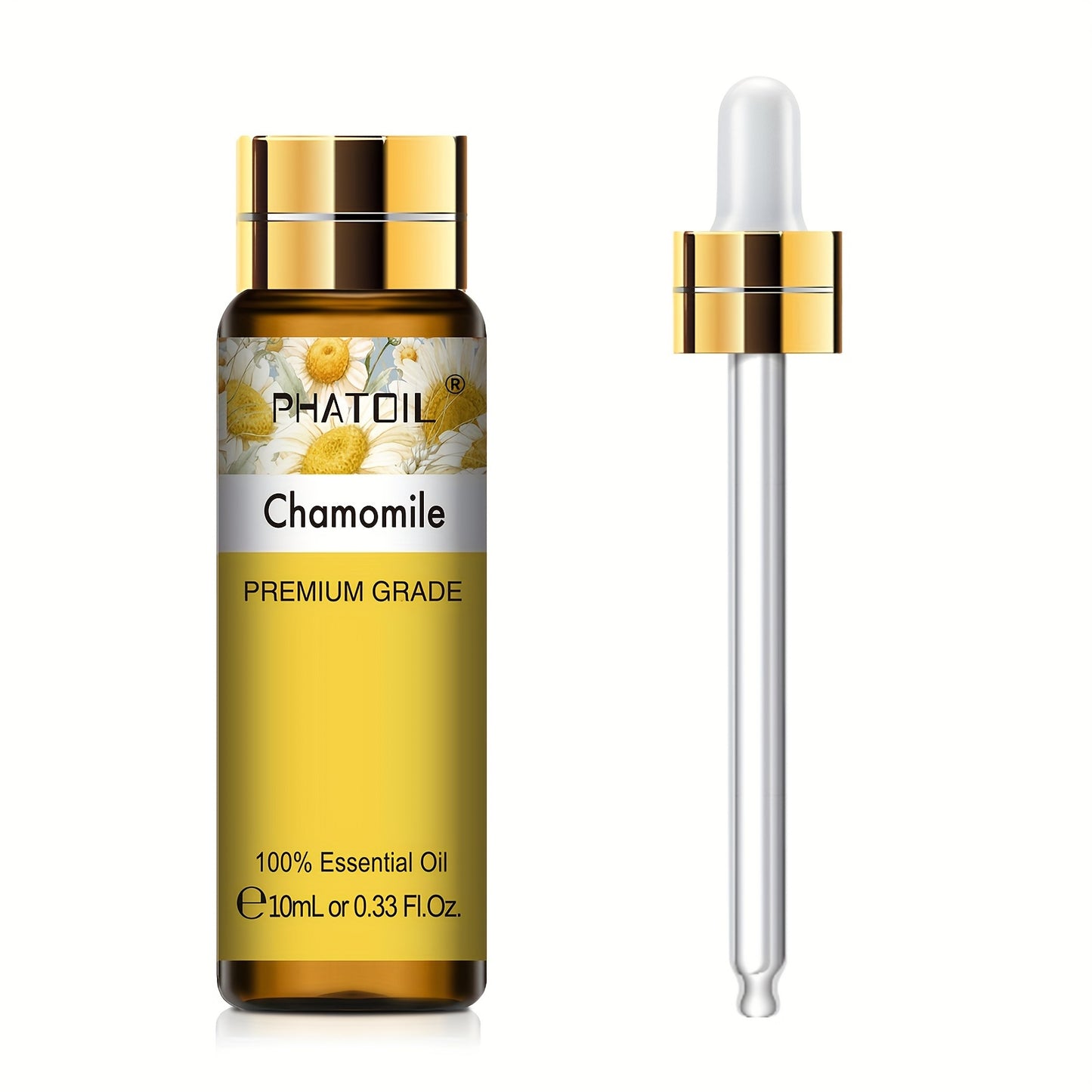 PHATOIL Olio Essenziale Puro 10ml – Aromaterapia, Rilassante e Rivitalizzante, Multiuso, Qualità Premium, Flacone Anti-UV a Prova di Perdite