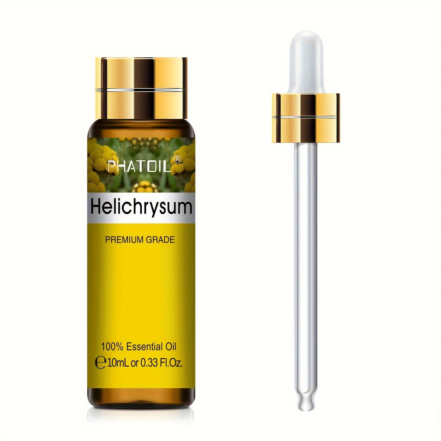 PHATOIL Olio Essenziale Puro 10ml – Aromaterapia, Rilassante e Rivitalizzante, Multiuso, Qualità Premium, Flacone Anti-UV a Prova di Perdite