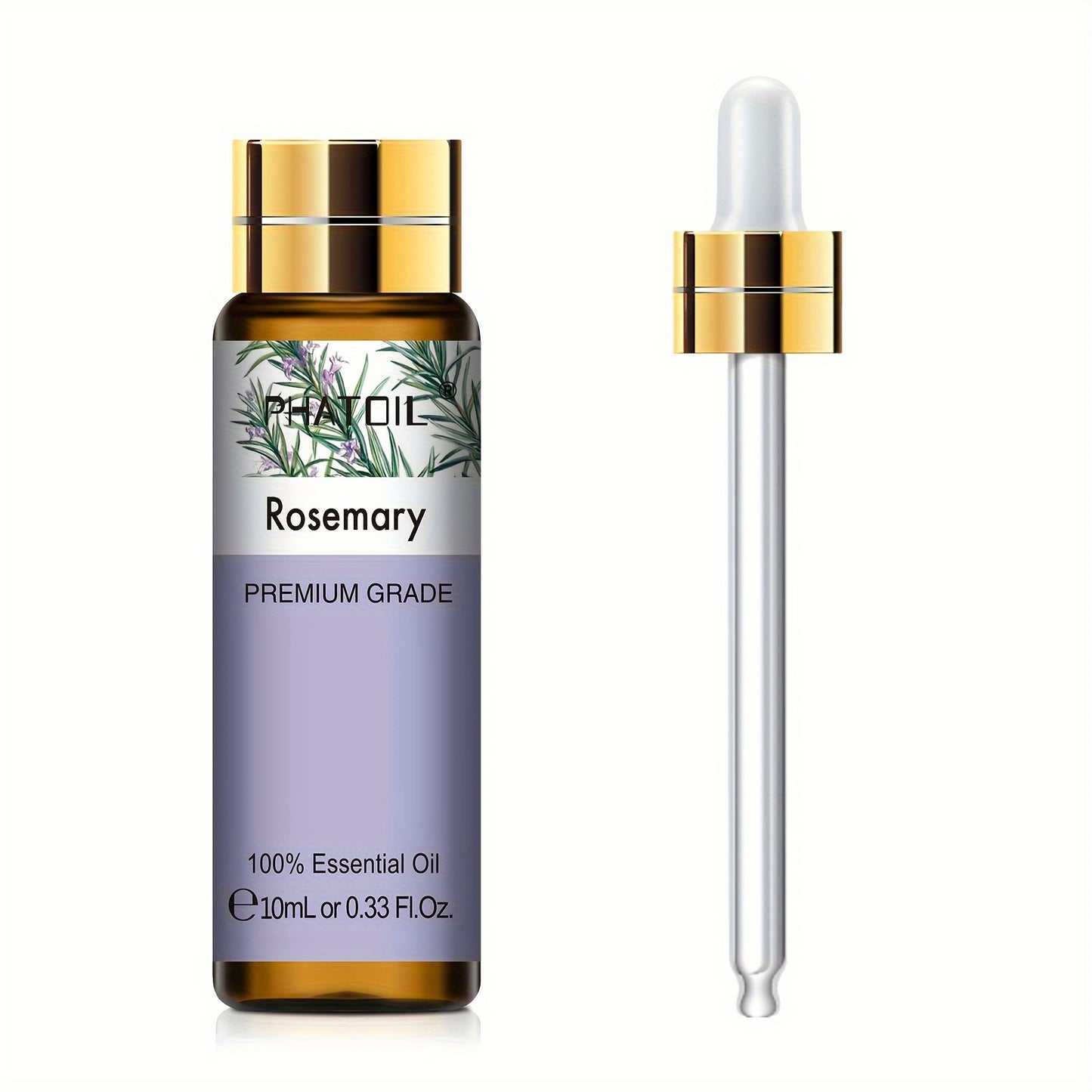 PHATOIL Olio Essenziale Puro 10ml – Aromaterapia, Rilassante e Rivitalizzante, Multiuso, Qualità Premium, Flacone Anti-UV a Prova di Perdite