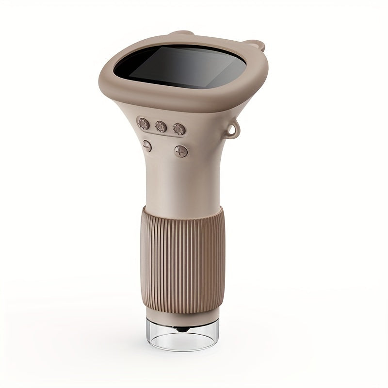 Microscopio Digitale per Bambini FYDEE – Portatile a Mano con Schermo LCD 8,89 cm, Ricaricabile USB, Ingrandimento 10X, 4 Modalità Colore (Bianco/Blu/Verde/Giallo), Giocattolo Scientifico Educativo, Regalo Compleanno