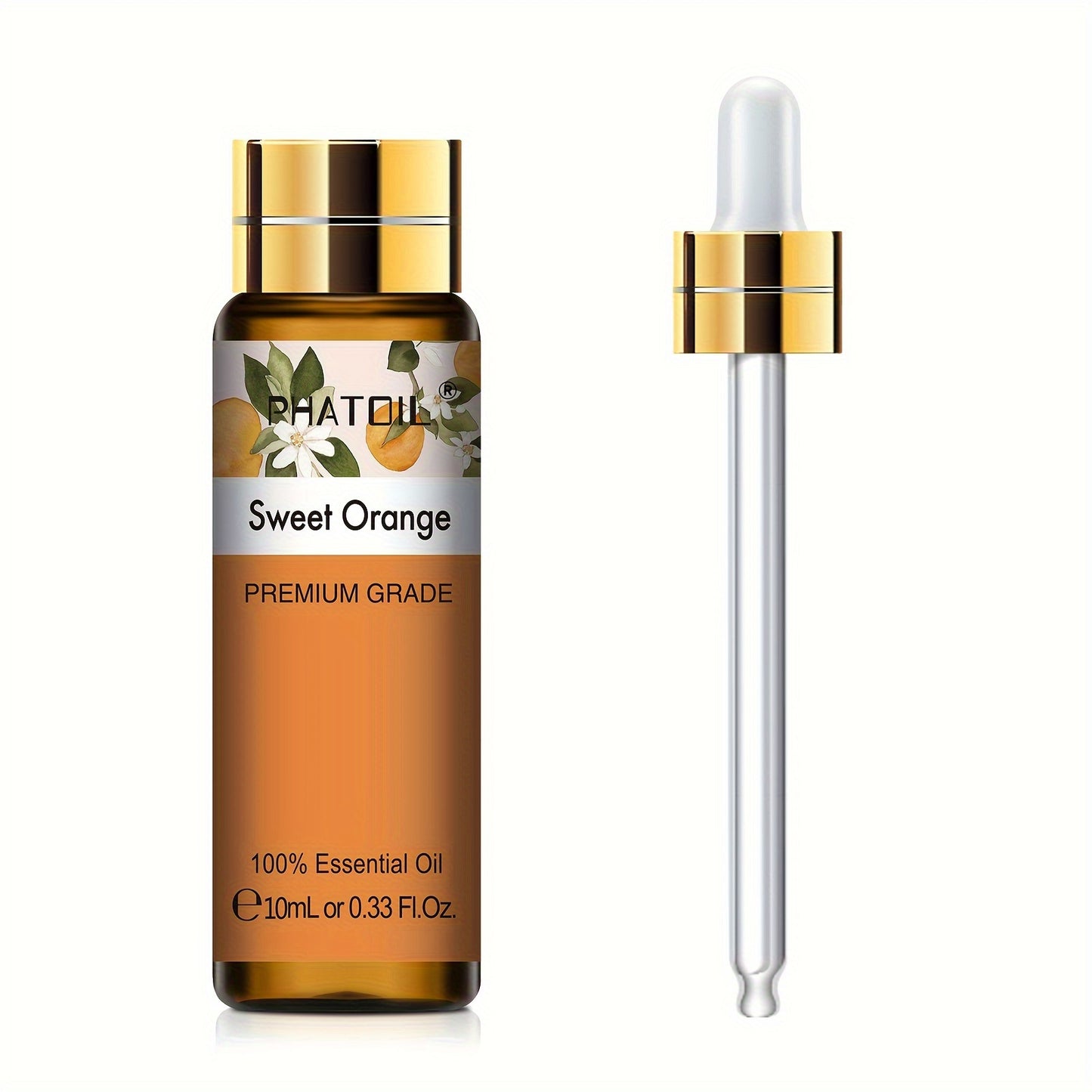 PHATOIL Olio Essenziale Puro 10ml – Aromaterapia, Rilassante e Rivitalizzante, Multiuso, Qualità Premium, Flacone Anti-UV a Prova di Perdite
