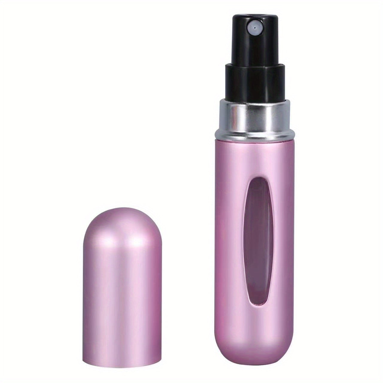 Mini Atomizzatore Profumo Portatile Ricaricabile – Flacone Spray in Alluminio per Viaggio, Multi-Colore, Senza Profumo, Design Compatto