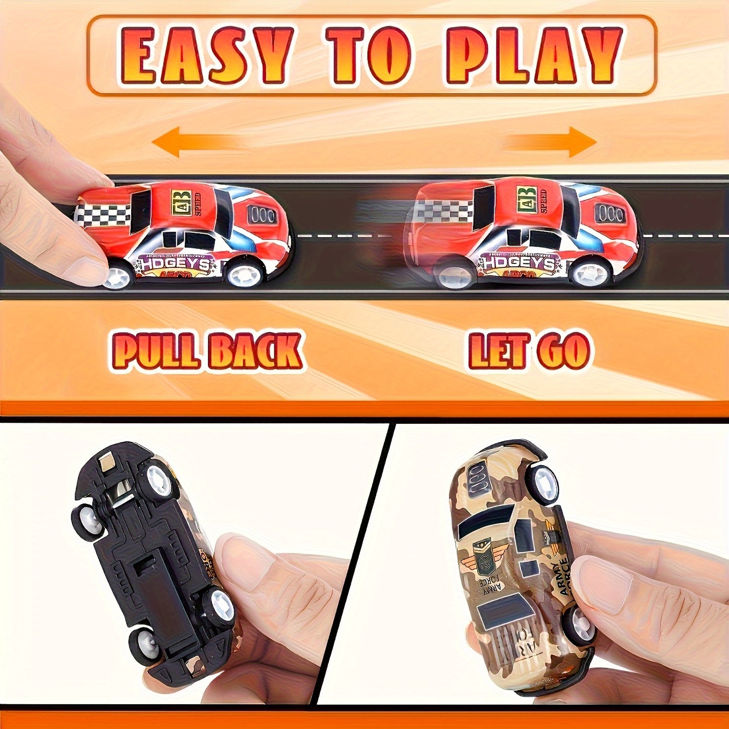 Set 48 Auto da Corsa in Miniatura – Edizione da Collezione con Mappa, Pista e Garage a 4 Piani, Giocattolo Interattivo, Ideale come Regalo per Bambini e Feste