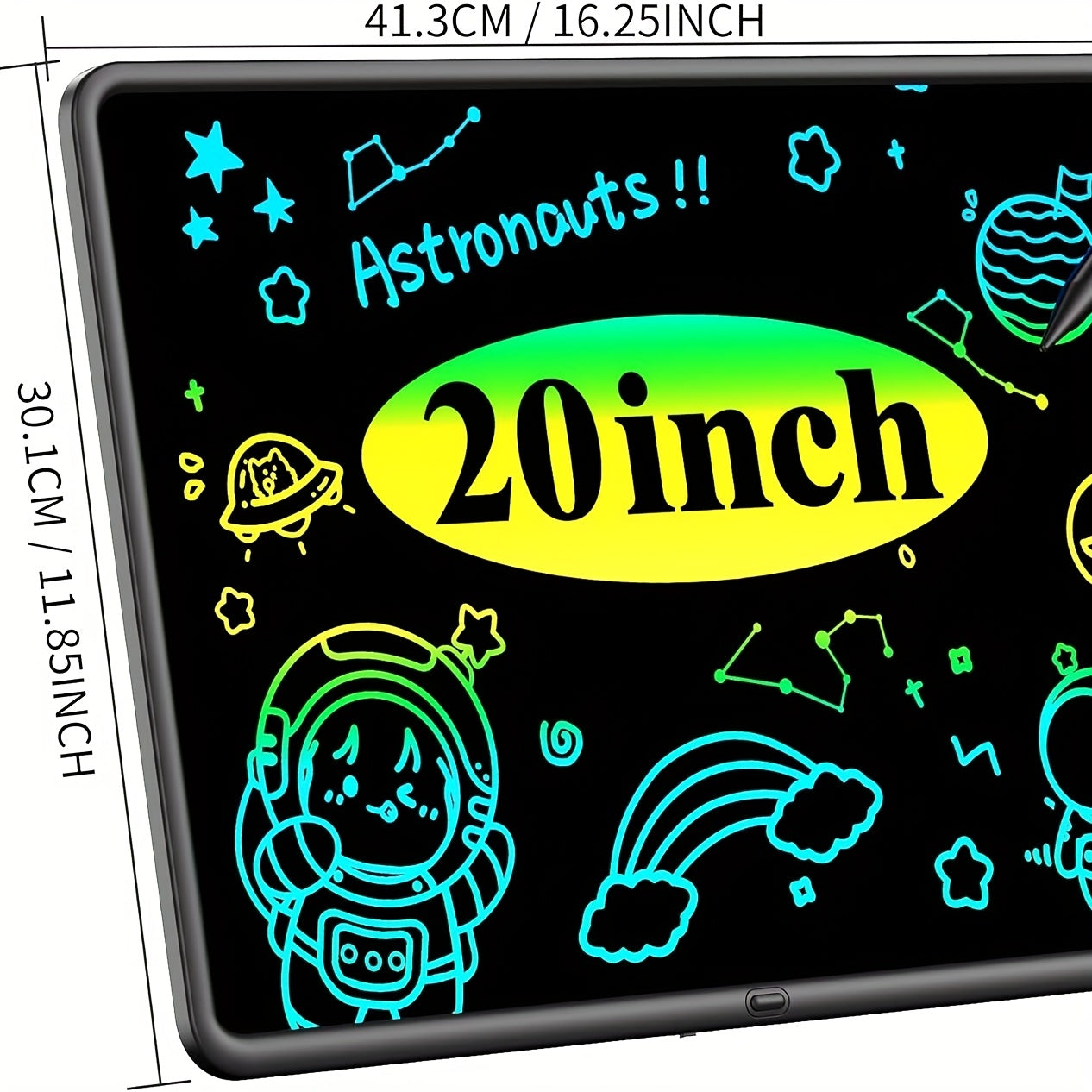 20-Inch Large LCD Writing Tablet With Erasable Electronic Doodle Board - Portable Drawing Pad For Teens & Adults, Perfect For Home, Office, School - Ideal Holiday Gift, School Supplies, Rechargeable