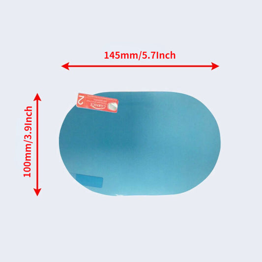 Set 2 folii transparente anti-ploaie pentru lentile spate auto – protecție impermeabilă, autocolant universal 100x145mm