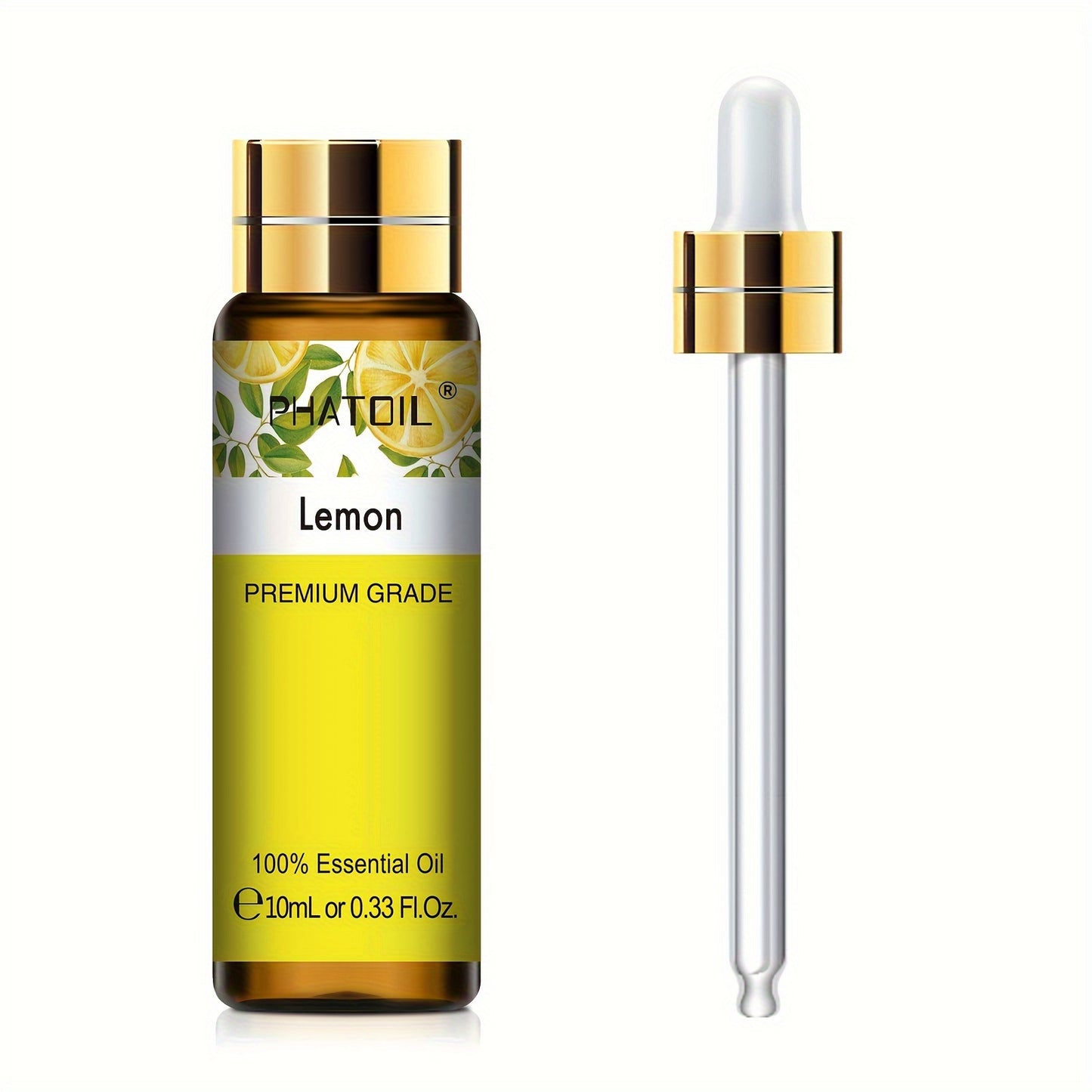 PHATOIL Olio Essenziale Puro 10ml – Aromaterapia, Rilassante e Rivitalizzante, Multiuso, Qualità Premium, Flacone Anti-UV a Prova di Perdite