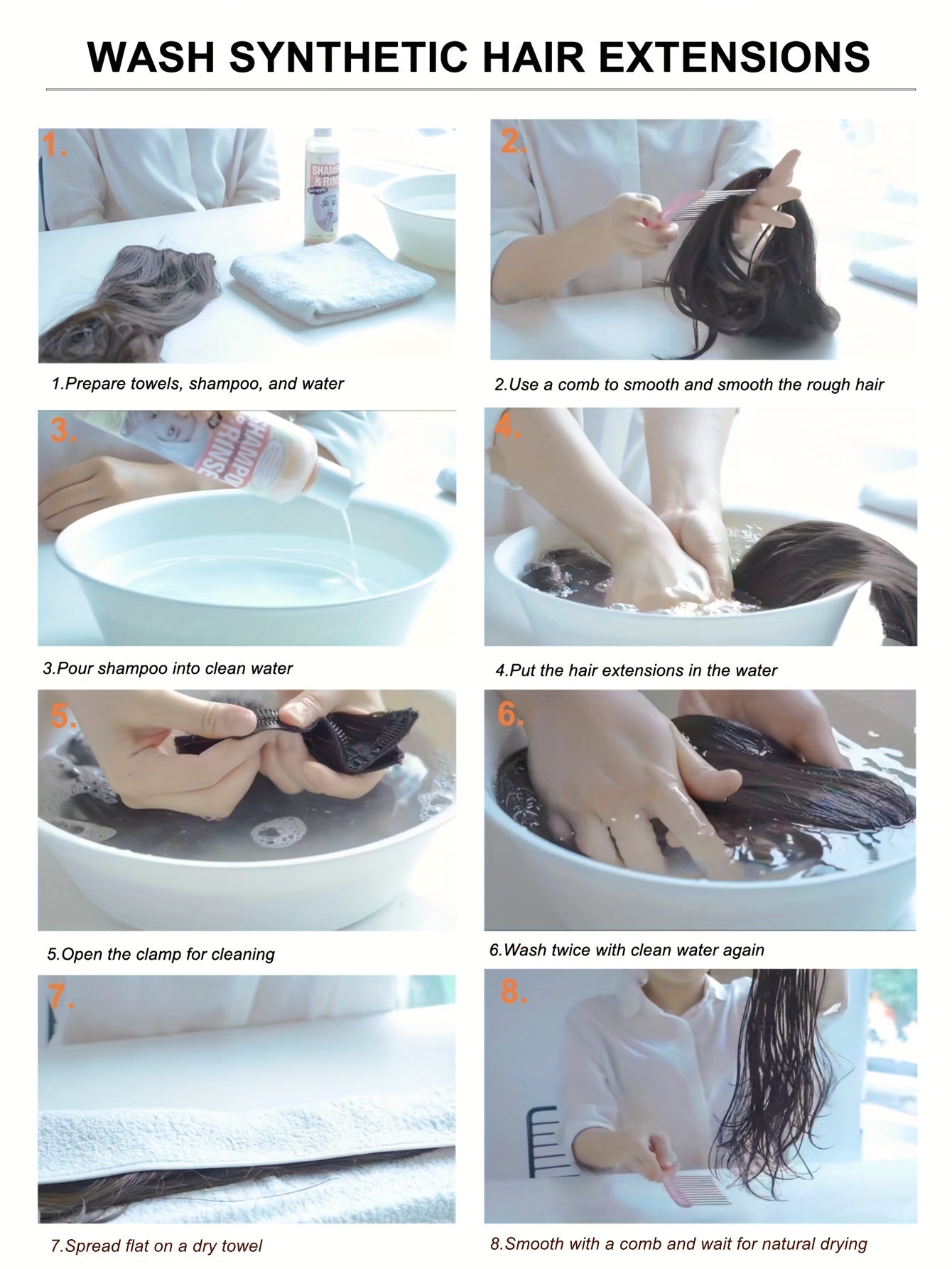 Extension a Clip, Capelli Lunghi e Folti in Pizzo Leggero Sintetici per Donna – Castano Cioccolato con Riflessi Biondo Dorato, Accessori per Capelli per Halloween e Natale