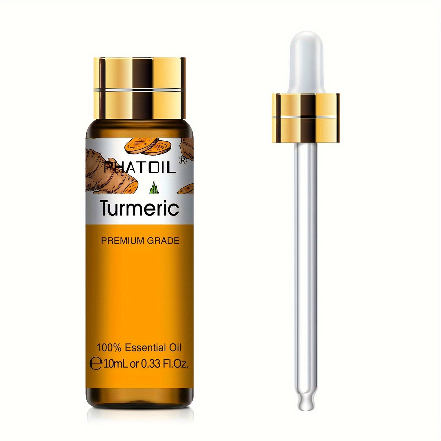 PHATOIL Olio Essenziale Puro 10ml – Aromaterapia, Rilassante e Rivitalizzante, Multiuso, Qualità Premium, Flacone Anti-UV a Prova di Perdite