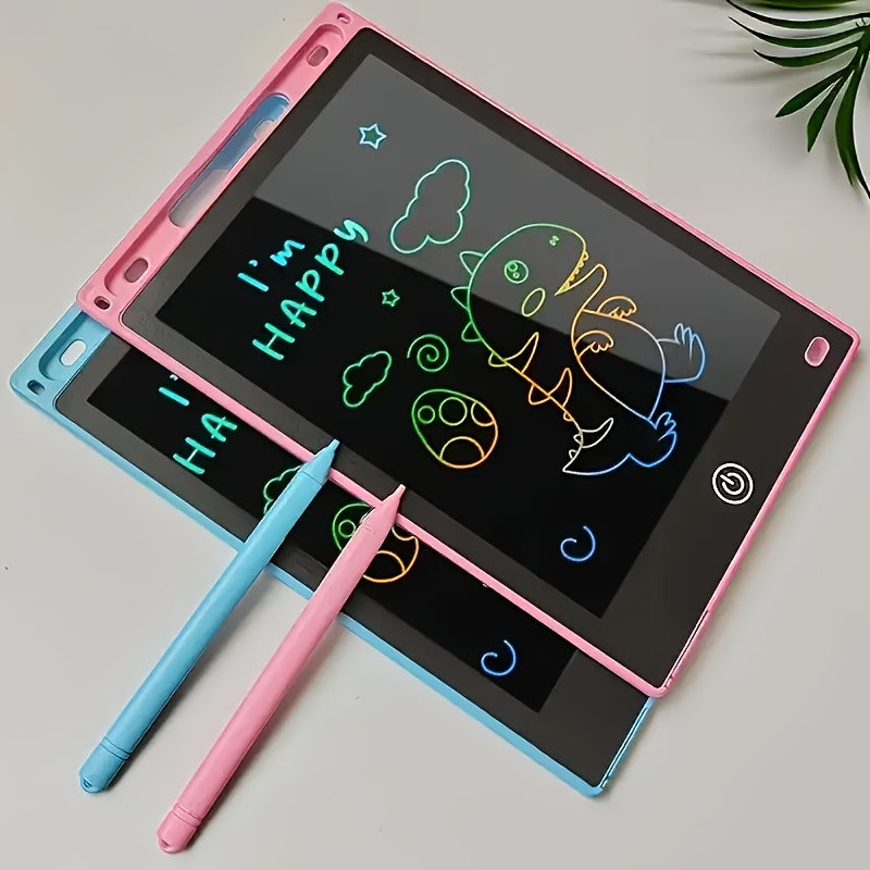 Tablet da Scrittura LCD 21,59 cm con Schermo Colorato e Stilo – Gioco Educativo, Batteria Inclusa, Strumento Interattivo di Apprendimento, Design Divertente e Resistente