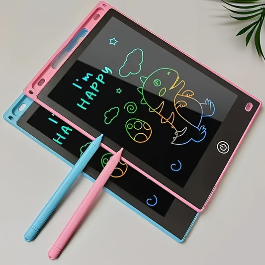 Tablet da Scrittura LCD 21,59 cm con Schermo Colorato e Stilo – Gioco Educativo, Batteria Inclusa, Strumento Interattivo di Apprendimento, Design Divertente e Resistente