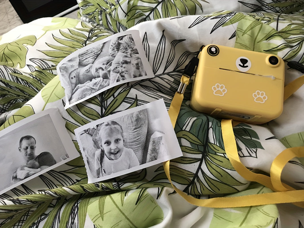 Fotocamera Istantanea per Bambini con 3 Rotoli di Carta – Registrazione Video HD, Stampante Portatile USB, Batteria Litio-Polimero, per Bambini 3-10 Anni, Regalo Compleanno/Natale (Viola/Blu/Rosa/Giallo Limone) – Educativa
