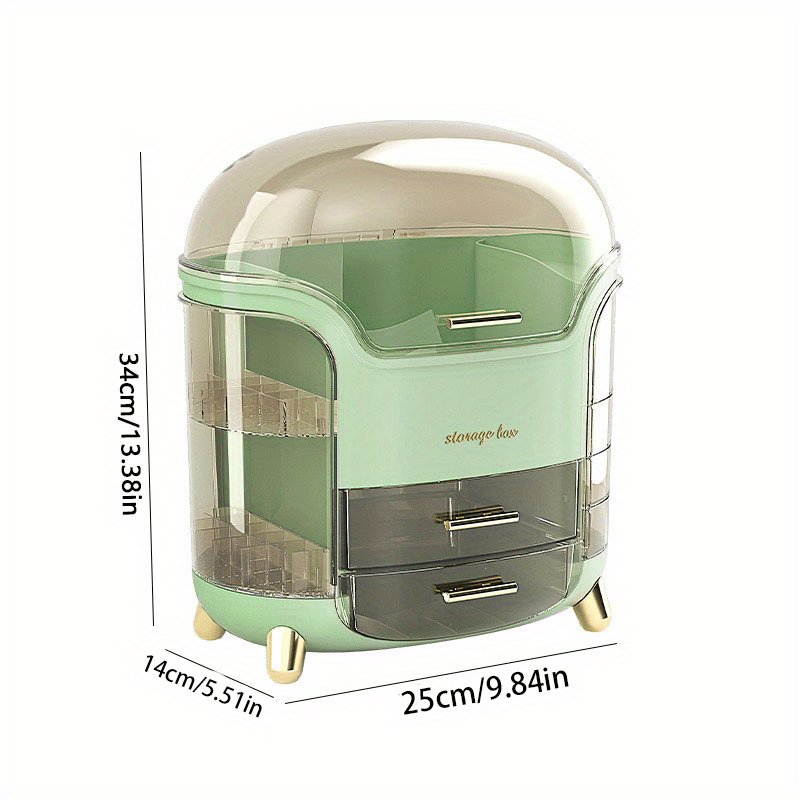 Organizer Trucco e Gioielli Grande Capacità con Cassetti – Contenitore Cosmetici Autosufficiente, Antipolvere, Multi-Livello per Prodotti di Bellezza, Skincare e Materiale Artistico