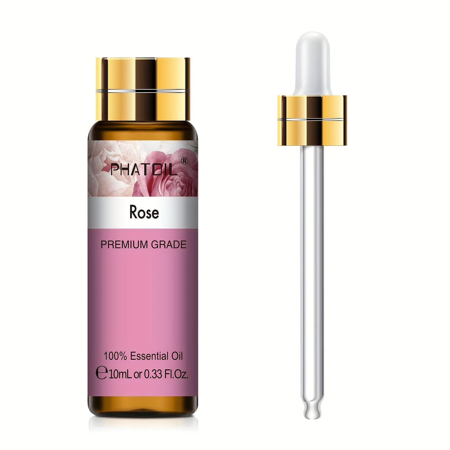 PHATOIL Olio Essenziale Puro 10ml – Aromaterapia, Rilassante e Rivitalizzante, Multiuso, Qualità Premium, Flacone Anti-UV a Prova di Perdite