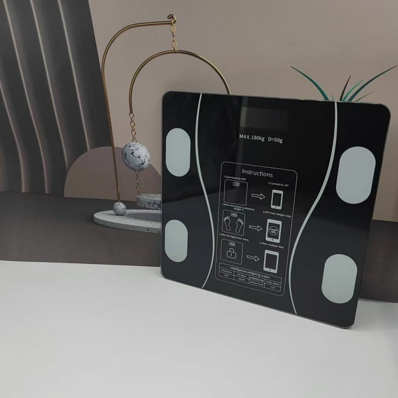 Bilancia Digitale Smart UAEIUI da Bagno – Wireless a Batterie, con Monitoraggio della Massa Grassa, per Donna e Uomo, Uso Domestico