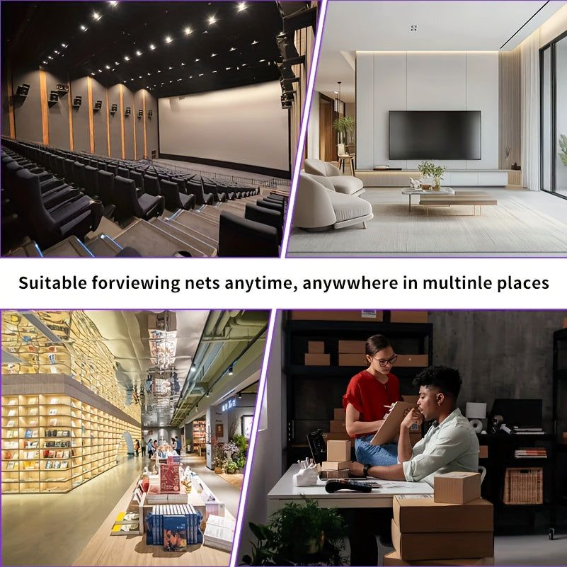 Cameră smart wireless WiFi 1080P PTZ cu vedere nocturnă, audio bidirecțional, aplicație remote, ABS rotund, Wi-Fi 2.4G, compatibil smartphone – Negru