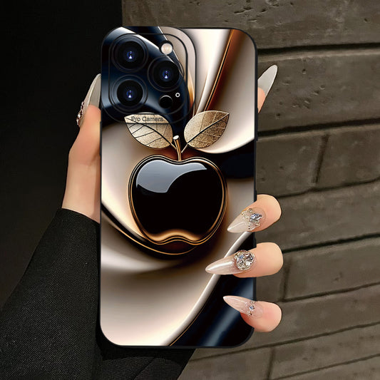 Husă TPU pentru iPhone cu design metalic – rezistentă la șocuri și căderi, cadou ideal pentru bărbați și femei, compatibilă cu iPhone 16, 15, 14, 13, 12, 11, XS, XR