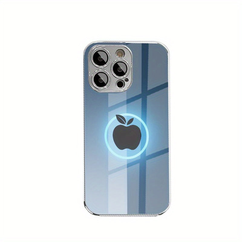 Custodia iPhone design Apple nero con anello bicolore, protezione completa e look premium – compatibile con modelli 16, 15, 14, 13, 12, 11, X, 8, 7