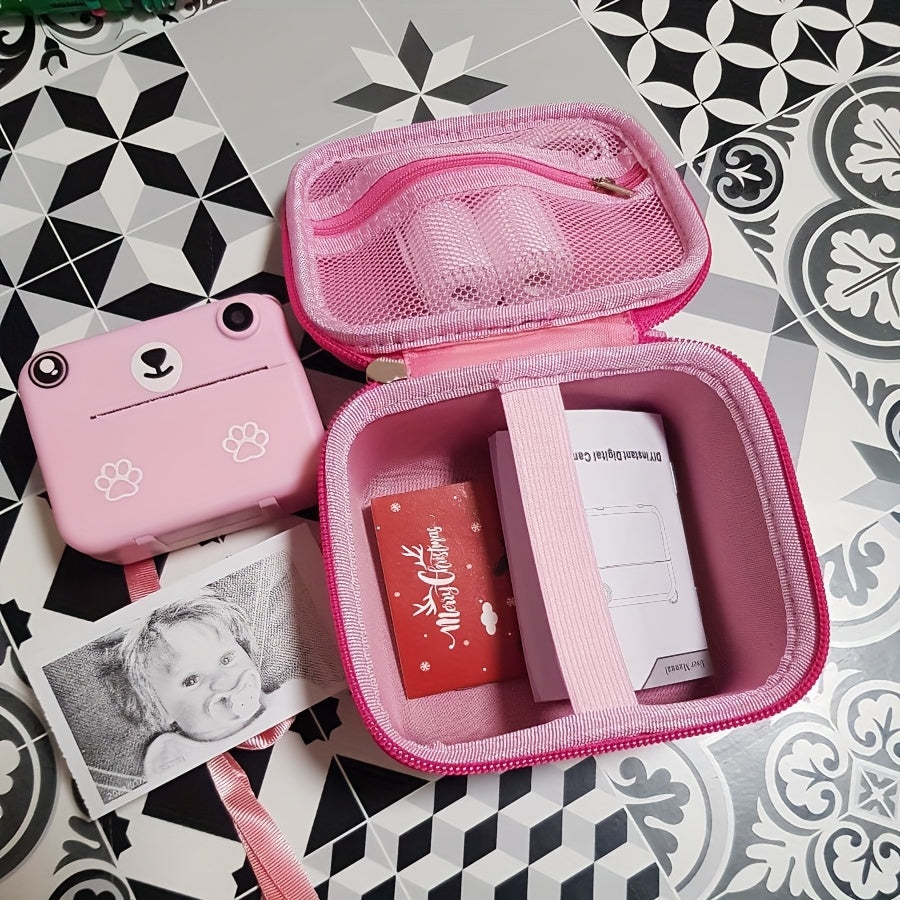 Fotocamera Istantanea per Bambini con 3 Rotoli di Carta – Registrazione Video HD, Stampante Portatile USB, Batteria Litio-Polimero, per Bambini 3-10 Anni, Regalo Compleanno/Natale (Viola/Blu/Rosa/Giallo Limone) – Educativa