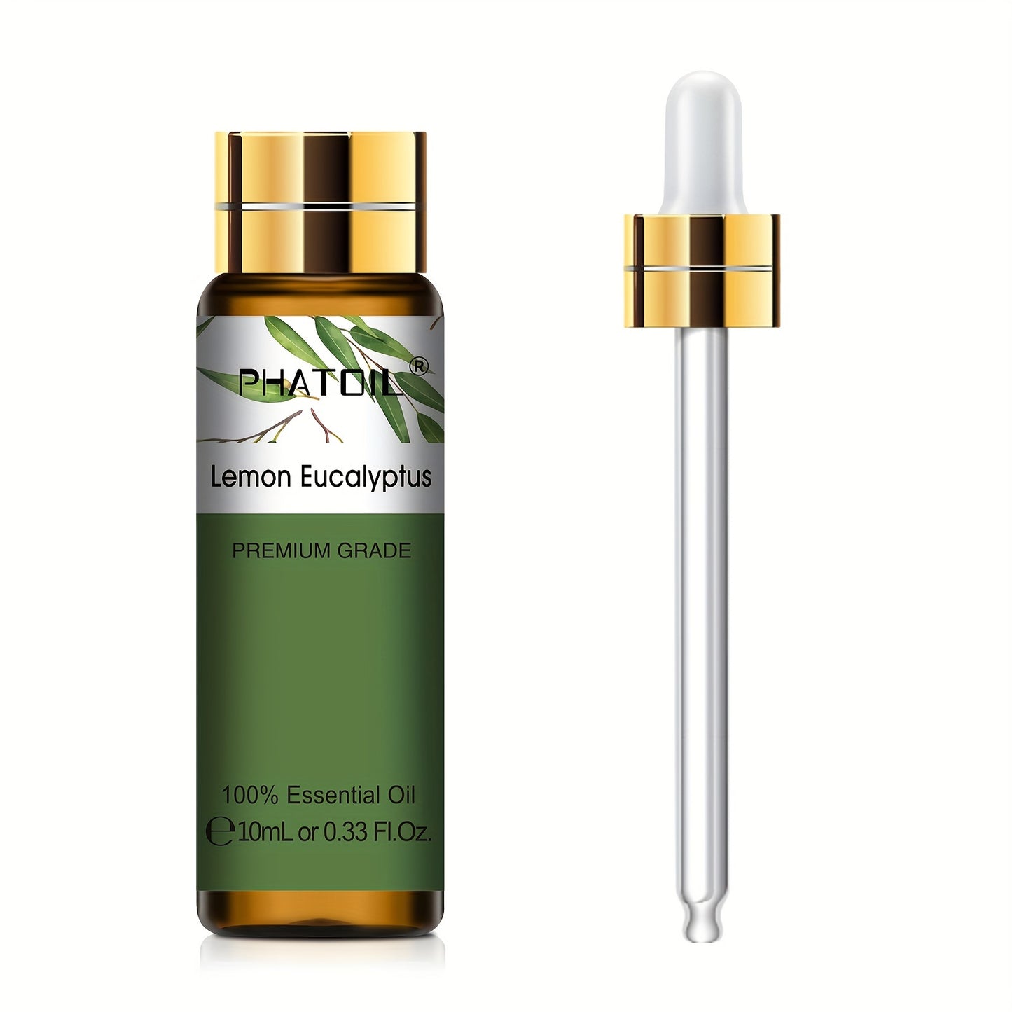 PHATOIL Olio Essenziale Puro 10ml – Aromaterapia, Rilassante e Rivitalizzante, Multiuso, Qualità Premium, Flacone Anti-UV a Prova di Perdite