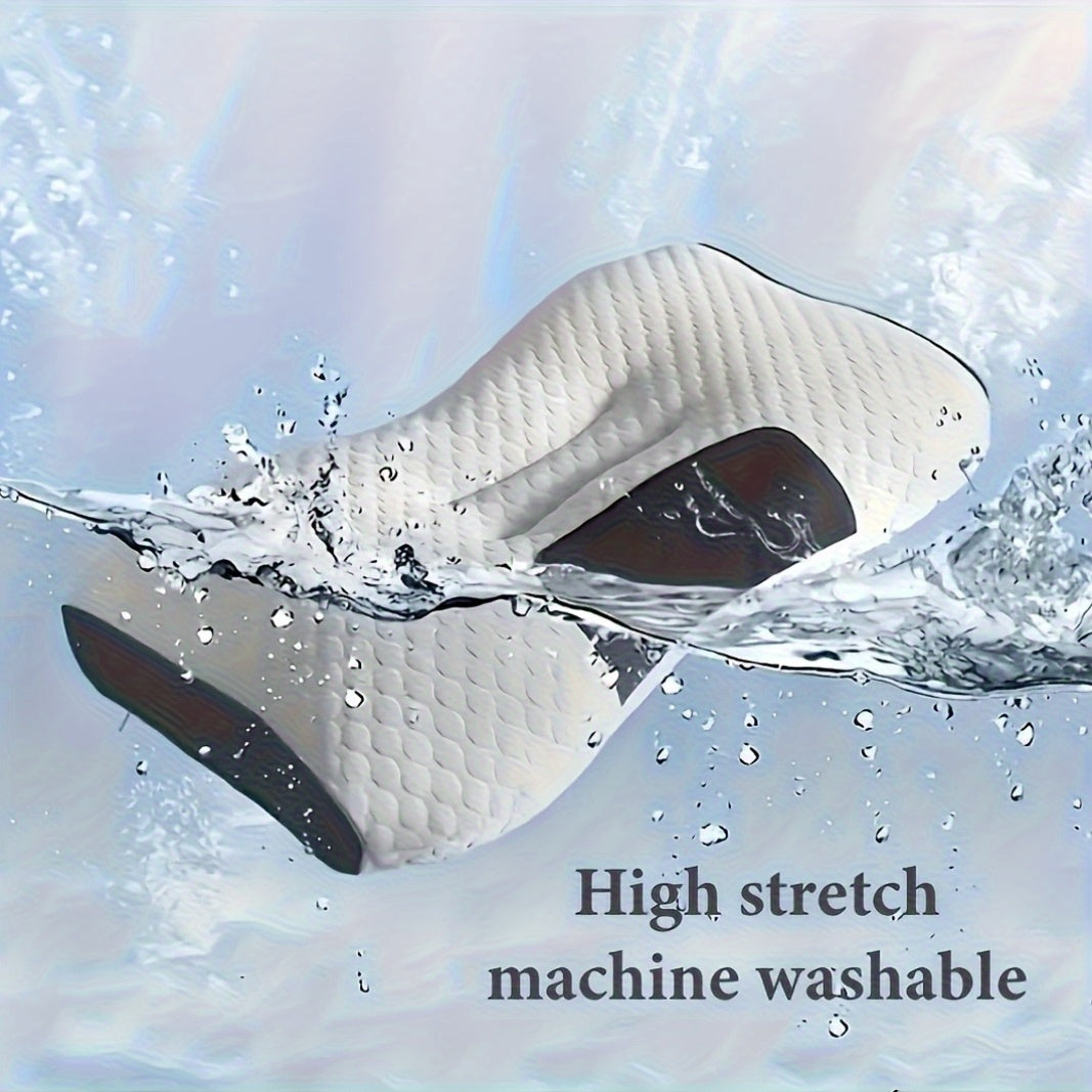 Buy 1 Get 1 Free: 2 Soft Woven Neck Massage Couple Pillows - Adjustable Ergonomic Orthotic Profile Support, High-Quality Pillow Core, Detachable Pillowcase for Sleeping Comfort