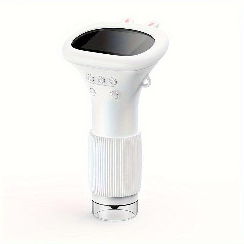 Microscopio Digitale per Bambini FYDEE – Portatile a Mano con Schermo LCD 8,89 cm, Ricaricabile USB, Ingrandimento 10X, 4 Modalità Colore (Bianco/Blu/Verde/Giallo), Giocattolo Scientifico Educativo, Regalo Compleanno