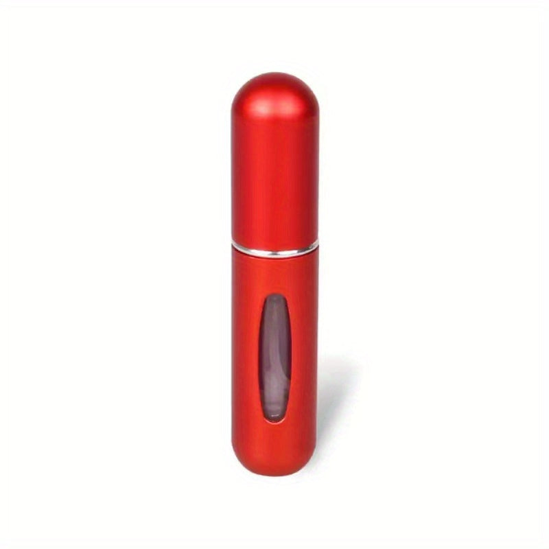 Mini Atomizzatore Profumo Portatile Ricaricabile – Flacone Spray in Alluminio per Viaggio, Multi-Colore, Senza Profumo, Design Compatto