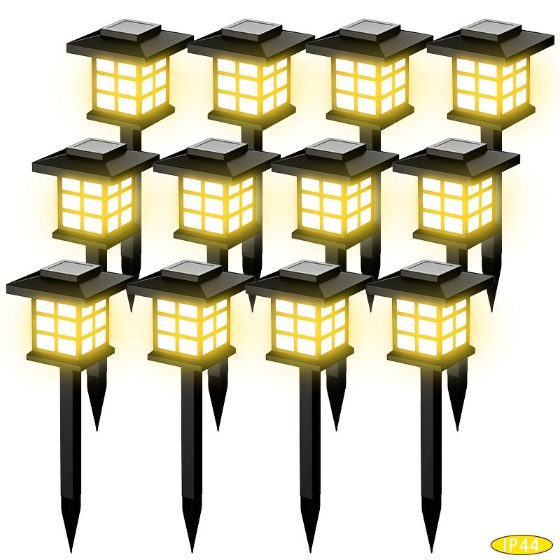 Solar Outdoor Path Lights – 24/12/6/2 Pack, Waterproof LED Landscape Lighting, 600mAh Long-Lasting Solar Garden Lights for Yard, Patio & Walkways