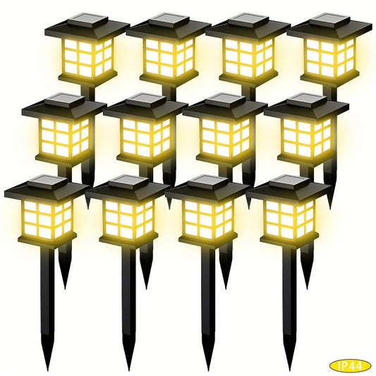 Solar Outdoor Path Lights – 24/12/6/2 Pack, Waterproof LED Landscape Lighting, 600mAh Long-Lasting Solar Garden Lights for Yard, Patio & Walkways