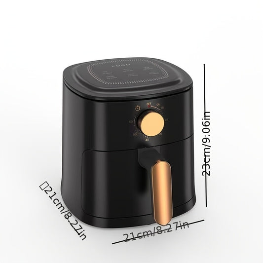 Friggitrice ad Aria 4L – Capienza Grande, 700W, 220-240V, Design Nero, Controllo Digitale, Frittura Senza Olio per Patatine, Pollo e Verdure
