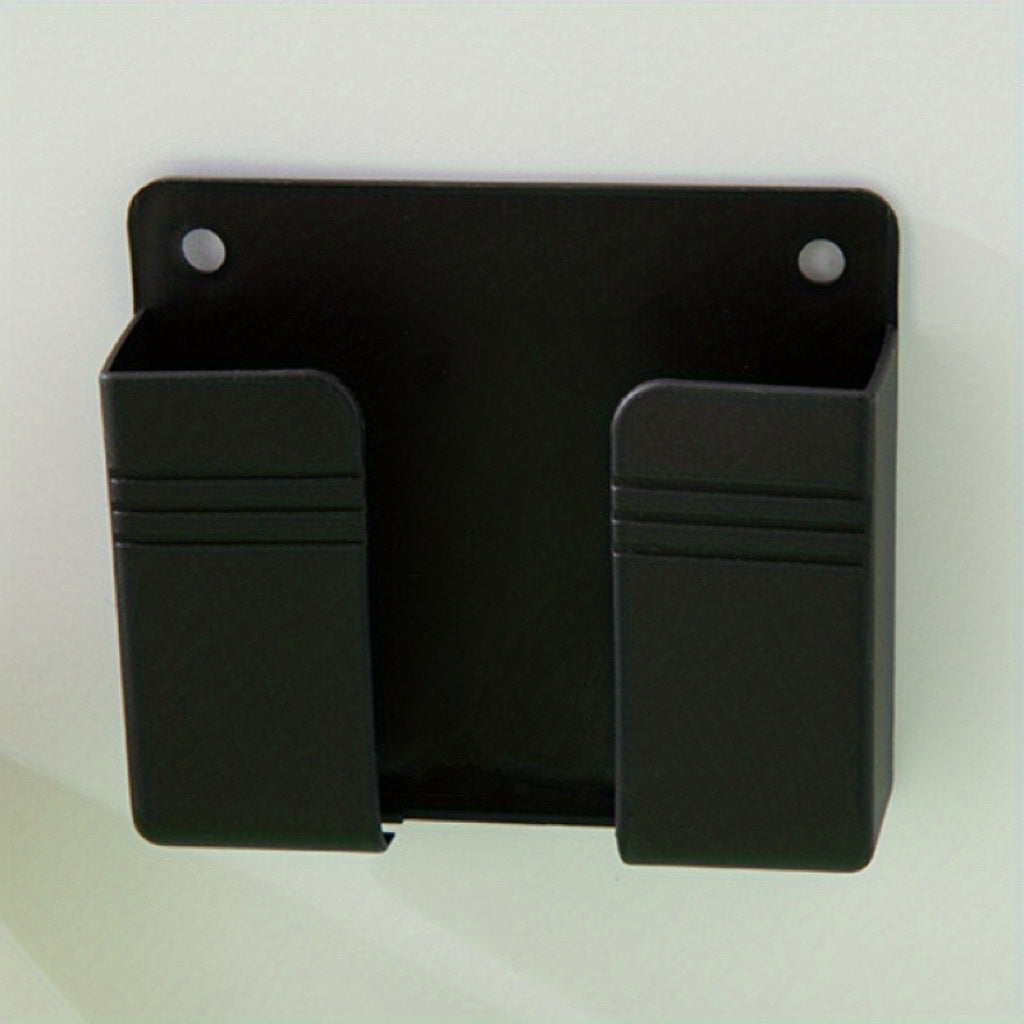 Porta Cellulare da Parete – Organizer Multiuso Senza Fori, Supporto per Telecomando, Scatola di Stoccaggio e Gancio per Ricarica